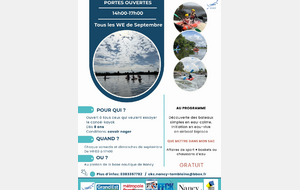 Le CKCNT vous accueille tous les week-ends de septembre pour venir découvrir le canoë-kayak 😁..On vous attend nombreux ☀️..🔵⚪️🛶🌊