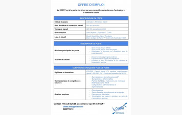Offre d’emploi